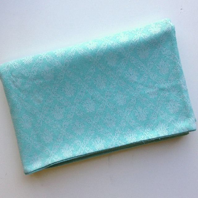 BLANKET (Throw), Mint Green Self Pattern